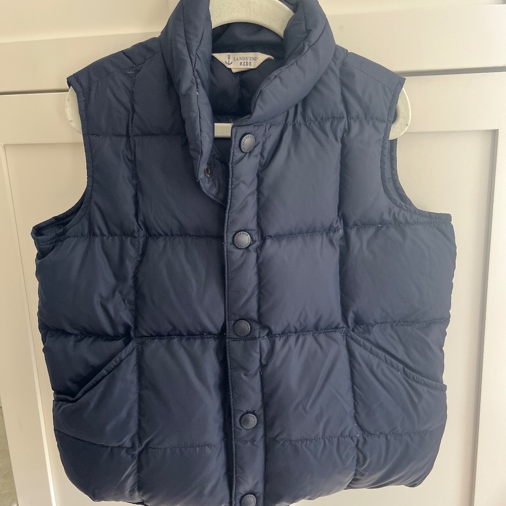 Navy Down Puffer Vest